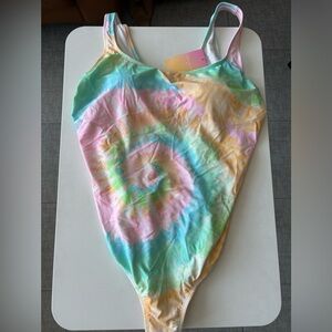 Stoney Clover Tie Dye Plus Size One Piece Swimsuit NWT